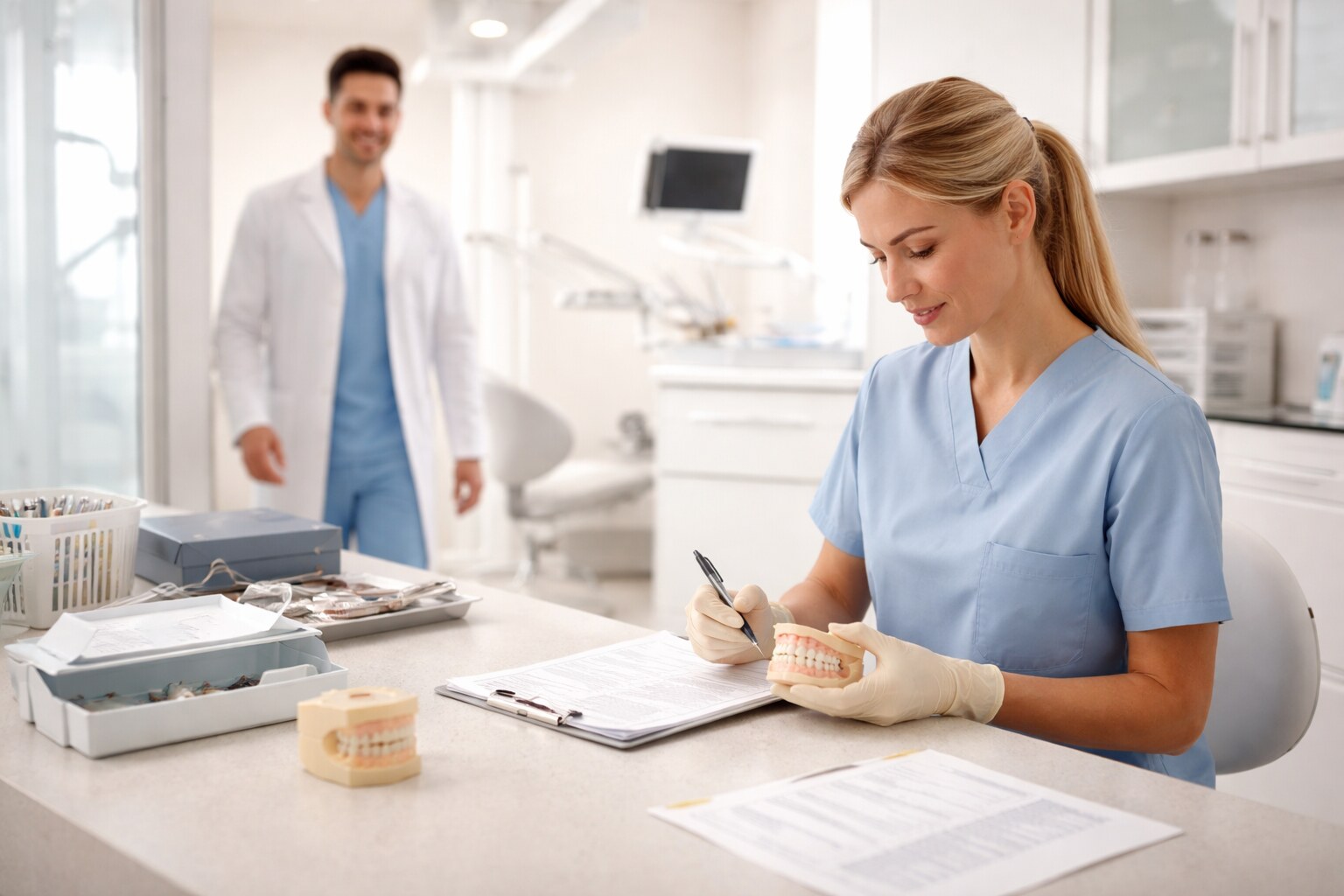 Practice Team Verifying Case Readiness